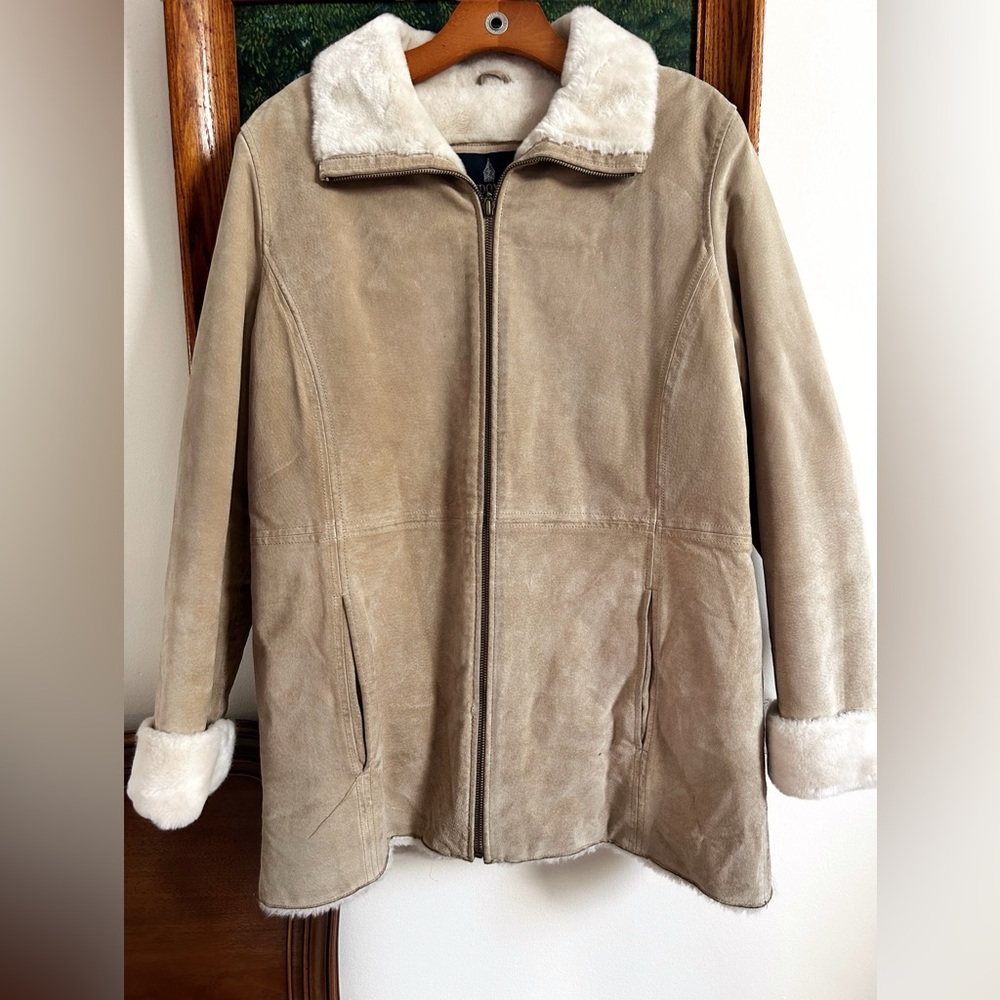 Vintage London Fog Suede and Shearling Jacket